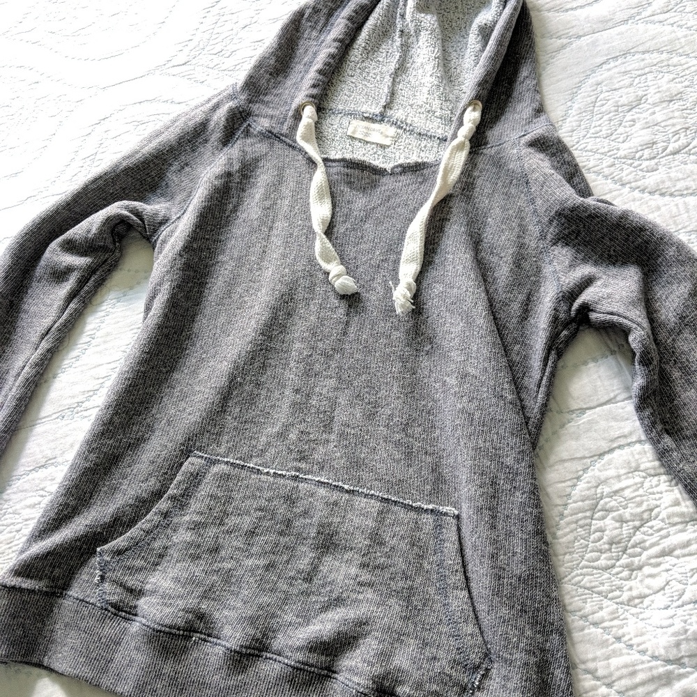 Ocean Drive heathered grey hoodie size S